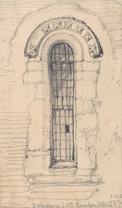 Window on the North Side of Burnham Ulph Church, Norfolk by John Sell Cotman
